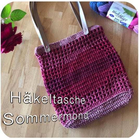 Anleitung (de) von © Woolly Hugs  - Häkeltasche Sommermond