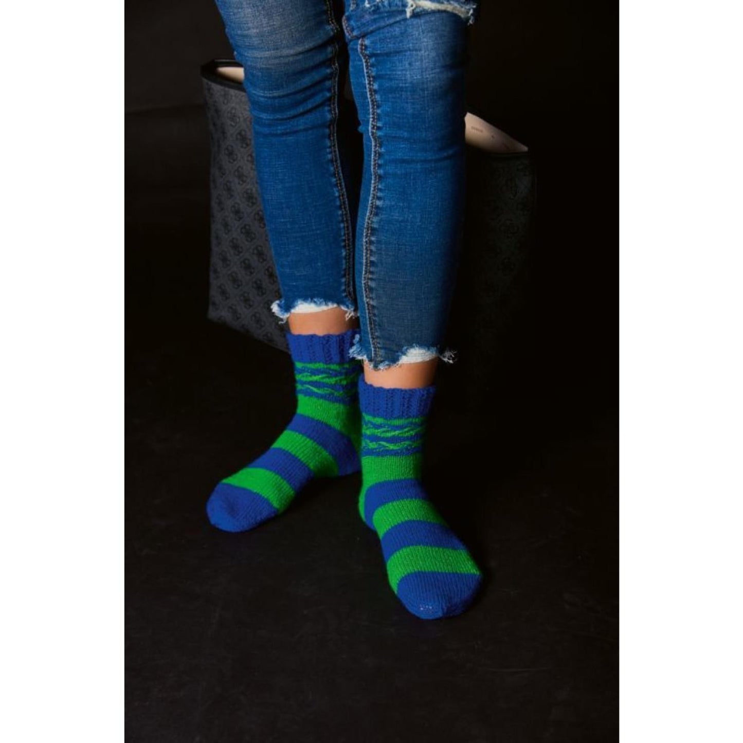 Socken stricken mit Wow - Effekt