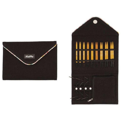 KnitPro Nadelset Lemon Wood auswechselbare Nadelspitzen 13 cm, 9 Paar, 3,00 mm - 8,00 mm + Zubehör