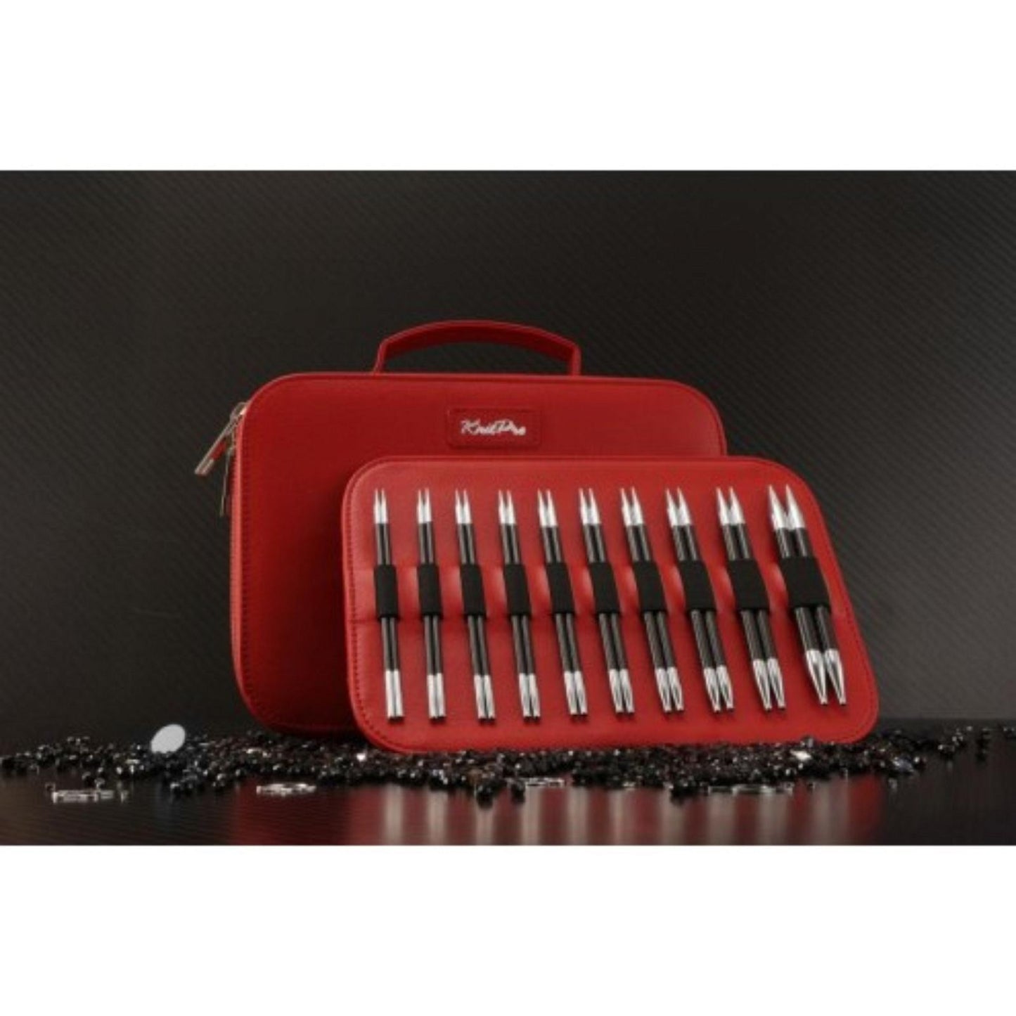 KnitPro Set Nadelset Holiday Gift Karbonz Auswechselbare Nadelspitzen 3-8 mm