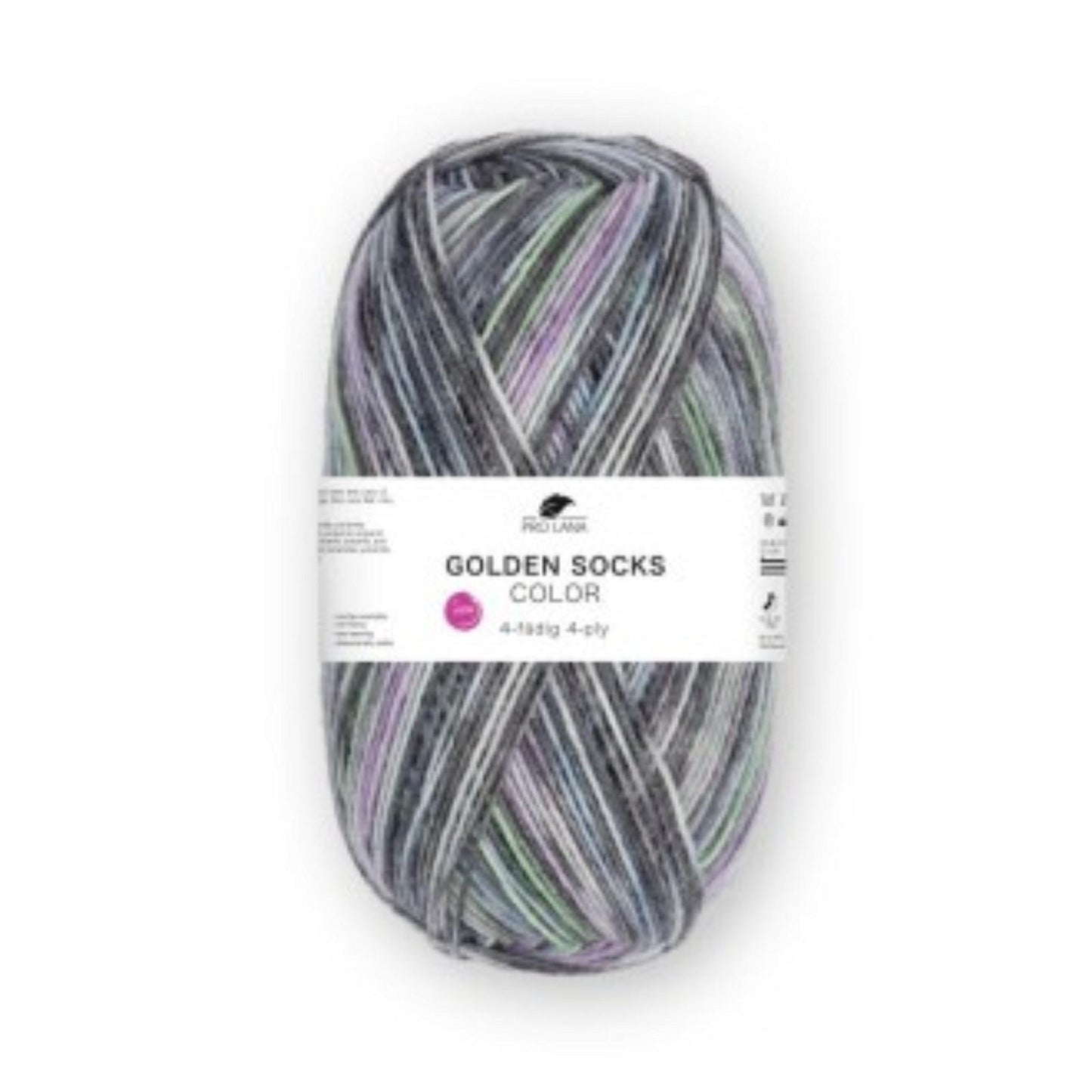 Pro Lana Golden Socks 4 fädig color 100g