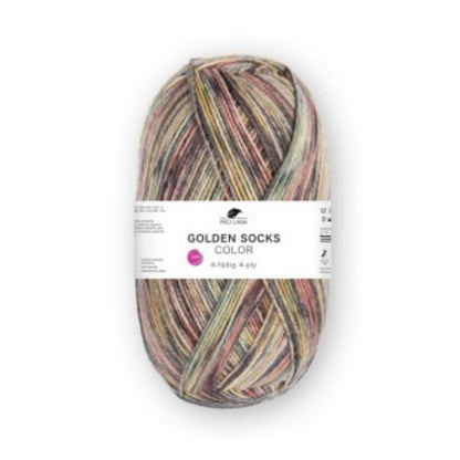 Pro Lana Golden Socks 4 fädig color 100g