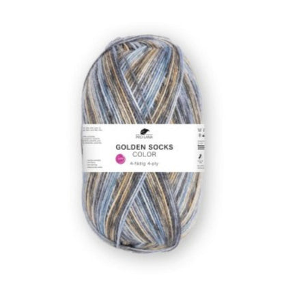 Pro Lana Golden Socks 4 fädig color 100g
