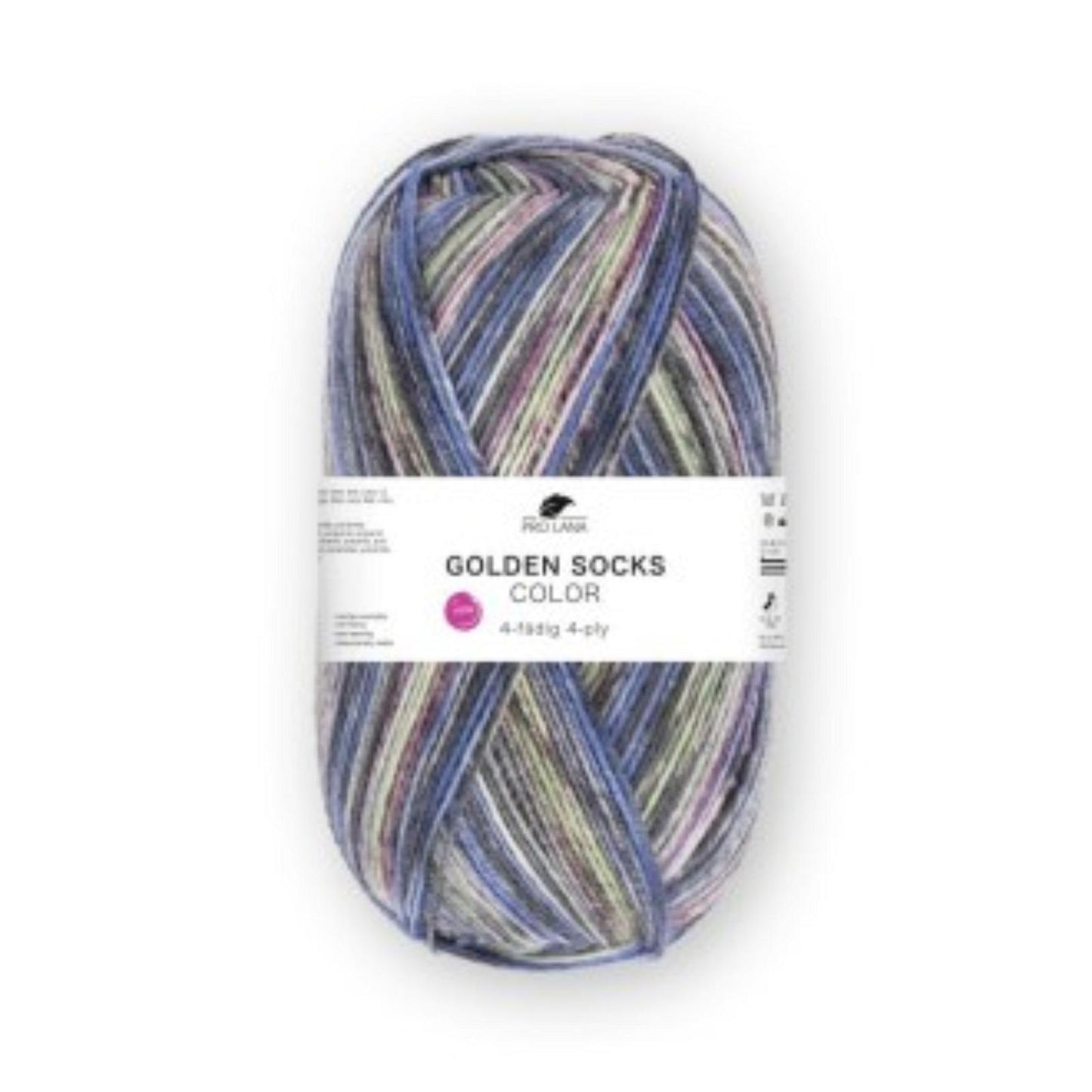 Pro Lana Golden Socks 4 fädig color 100g