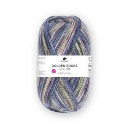 Pro Lana Golden Socks 4 fädig color 100g