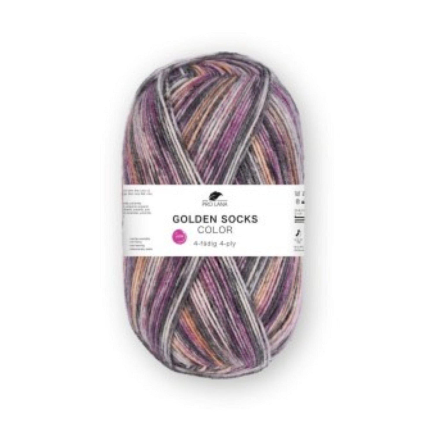 Pro Lana Golden Socks 4 fädig color 100g