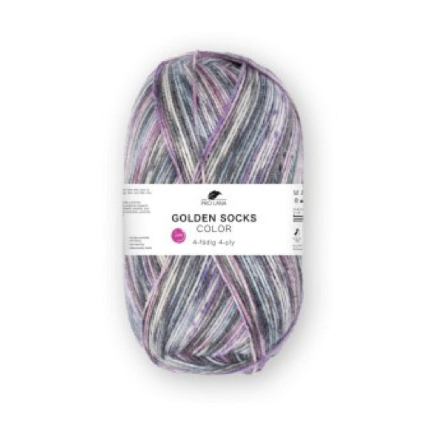 Pro Lana Golden Socks 4 fädig color 100g