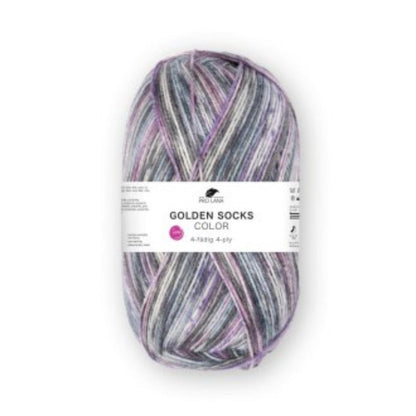 Pro Lana Golden Socks 4 fädig color 100g