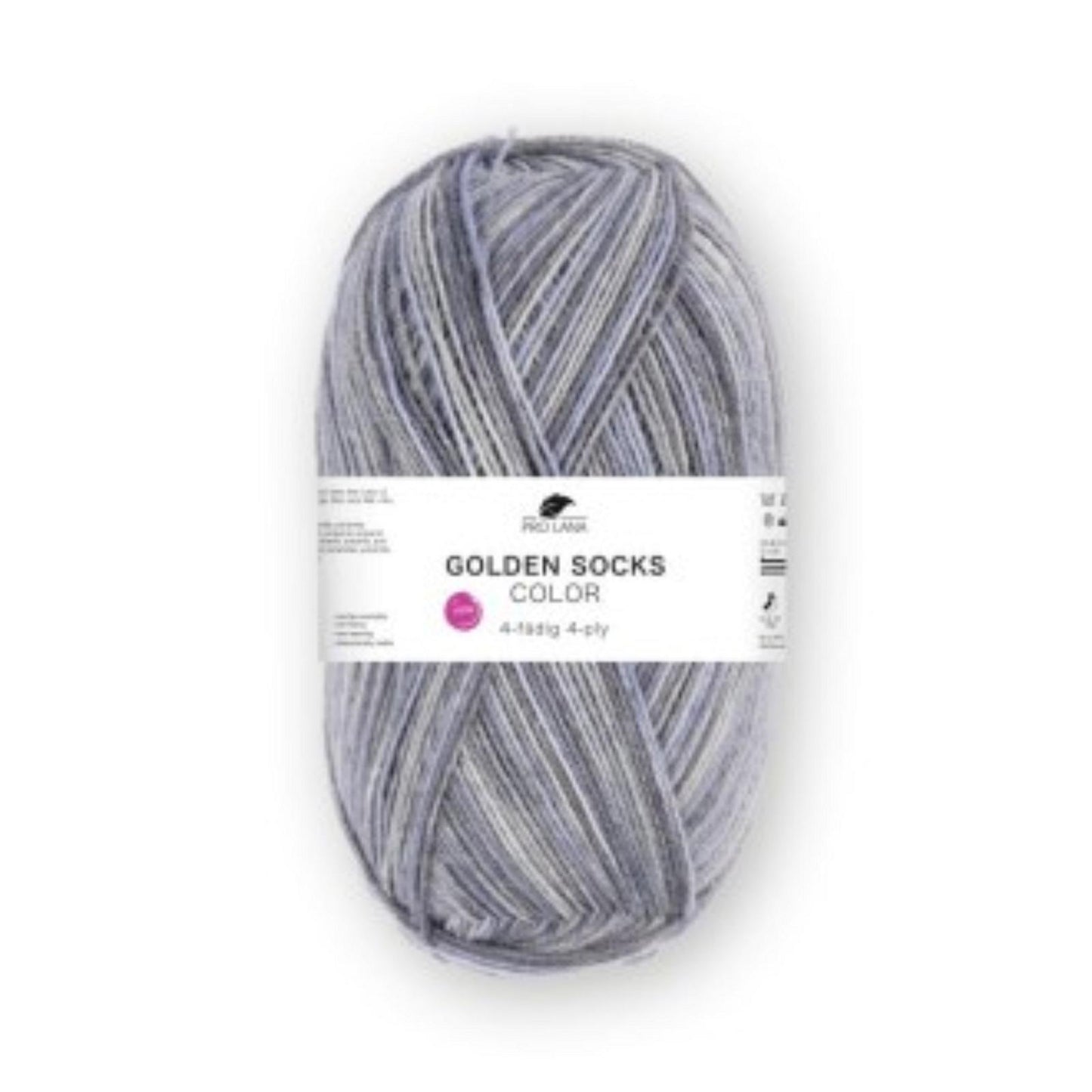 Pro Lana Golden Socks 4 fädig color 100g
