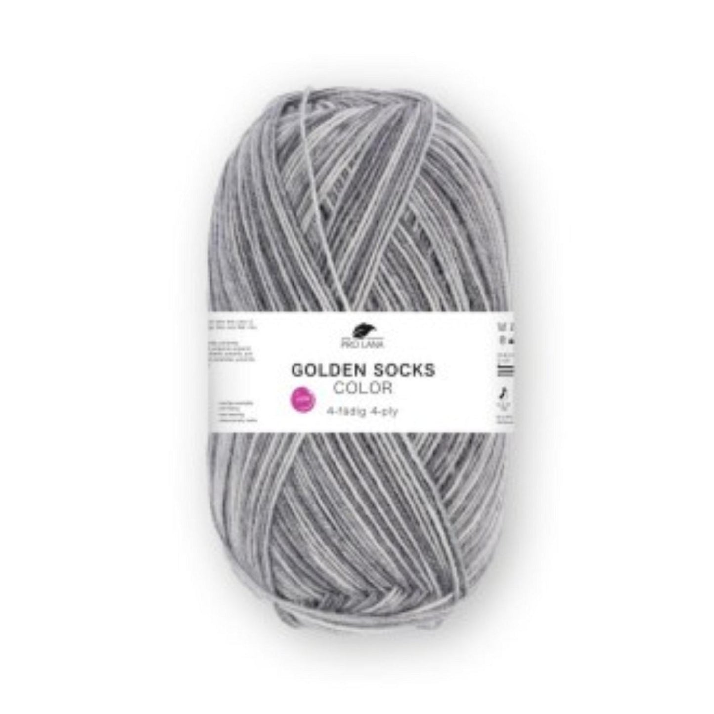 Pro Lana Golden Socks 4 fädig color 100g