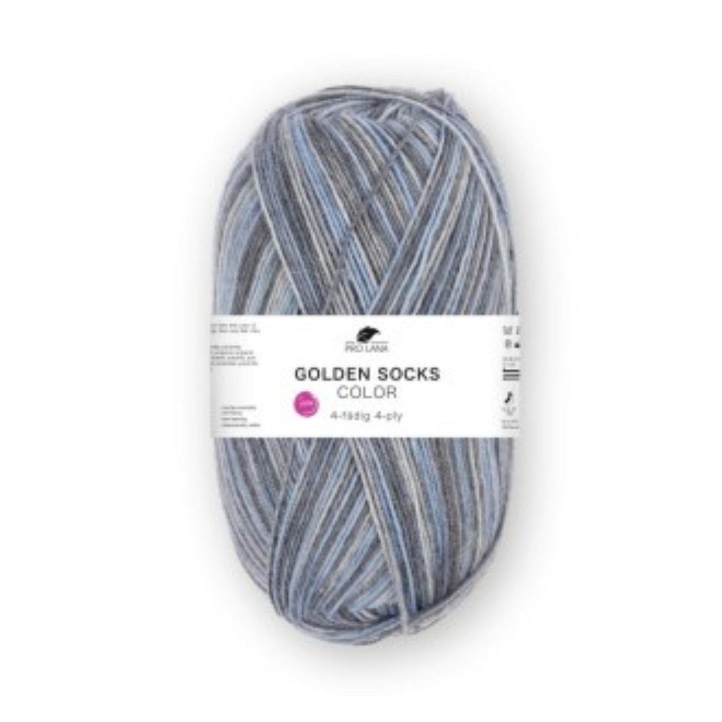 Pro Lana Golden Socks 4 fädig color 100g