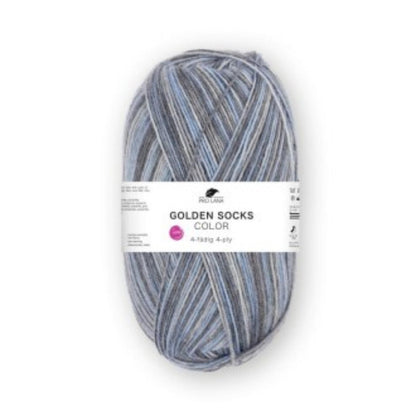 Pro Lana Golden Socks 4 fädig color 100g