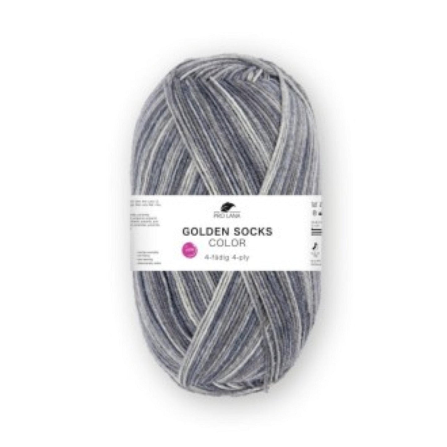 Pro Lana Golden Socks 4 fädig color 100g