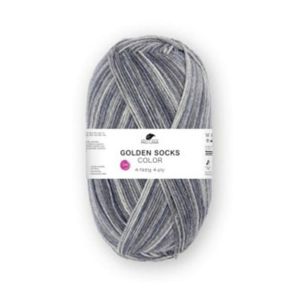 Pro Lana Golden Socks 4 fädig color 100g