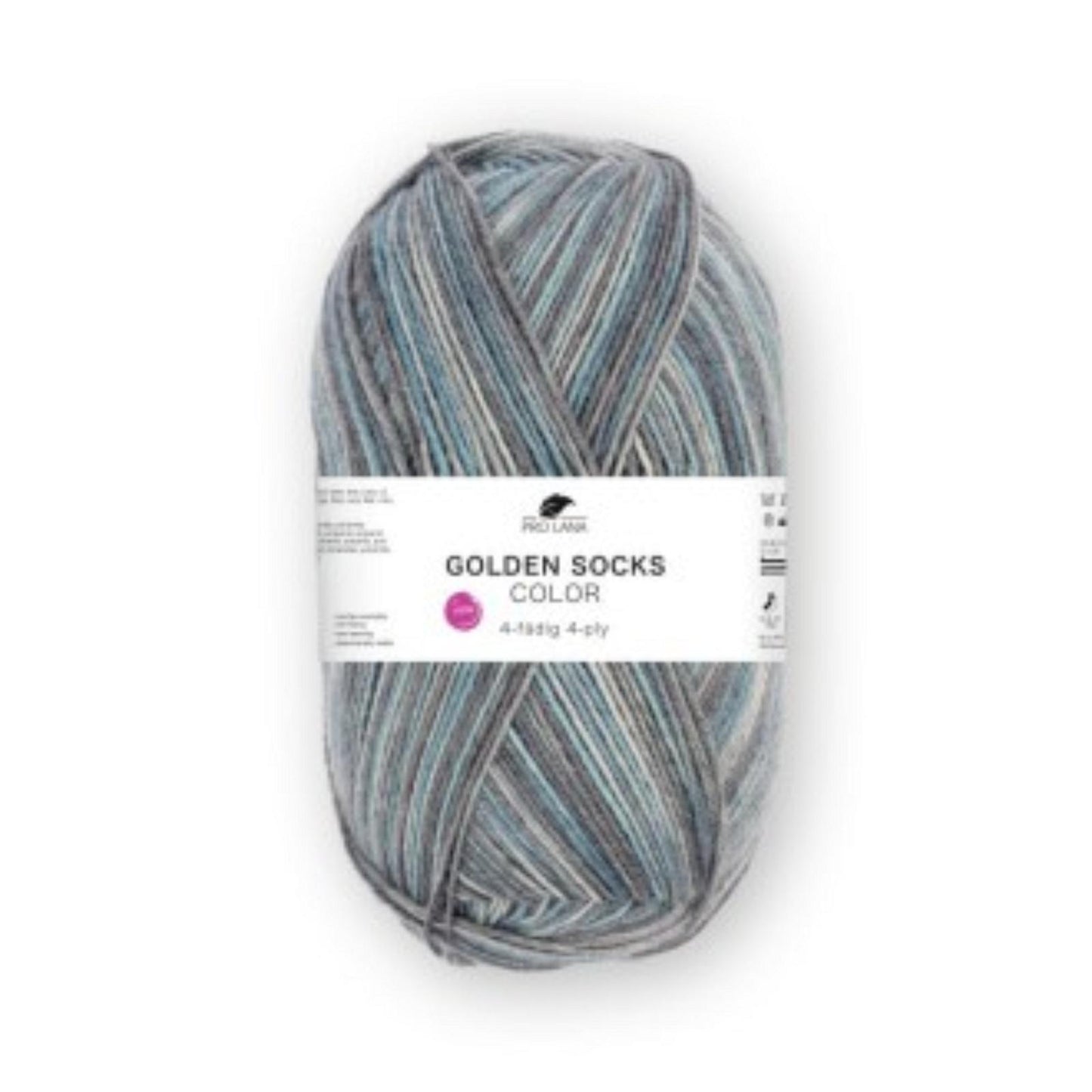 Pro Lana Golden Socks 4 fädig color 100g