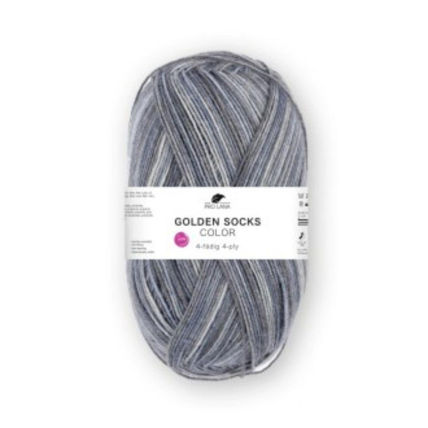 Pro Lana Golden Socks 4 fädig color 100g