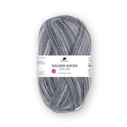 Pro Lana Golden Socks 4 fädig color 100g