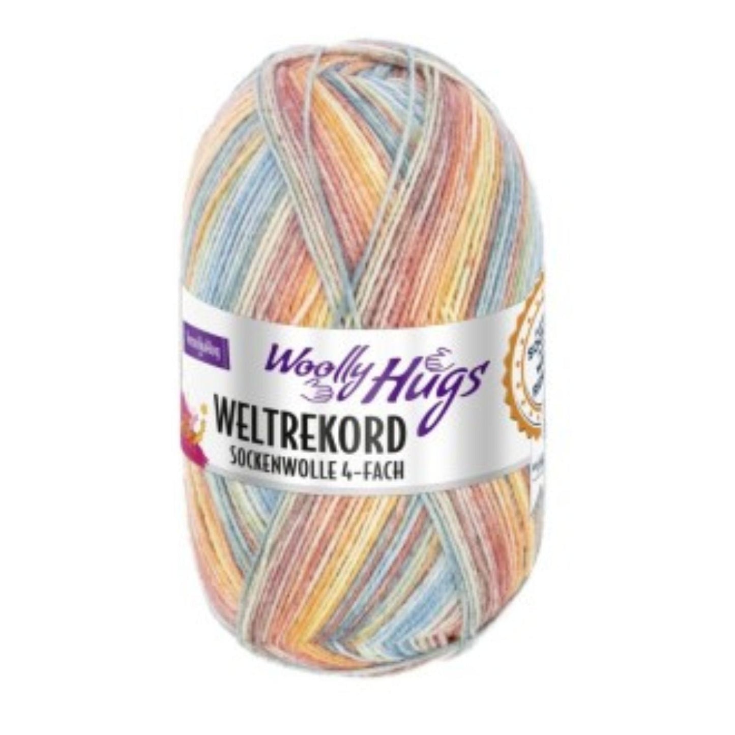 Woolly Hugs Weltrekord Sockenwolle 4 fädig 100g