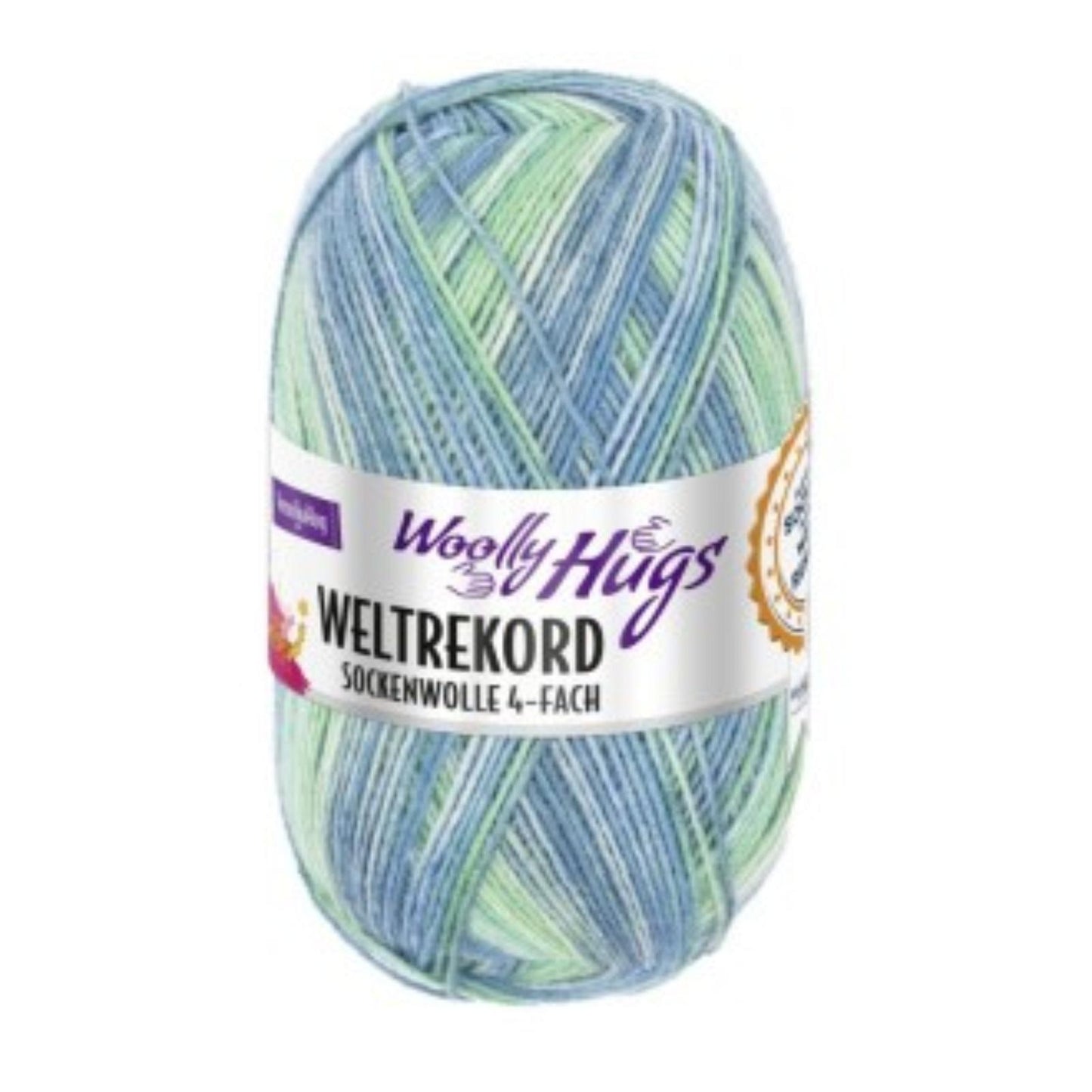 Woolly Hugs Weltrekord Sockenwolle 4 fädig 100g