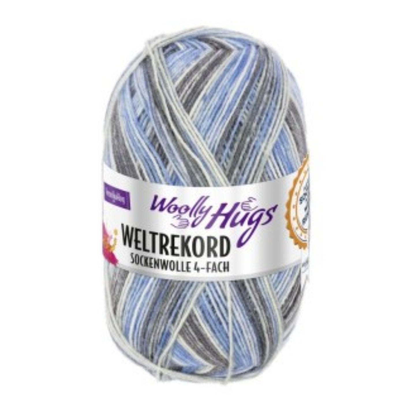 Woolly Hugs Weltrekord Sockenwolle 4 fädig 100g