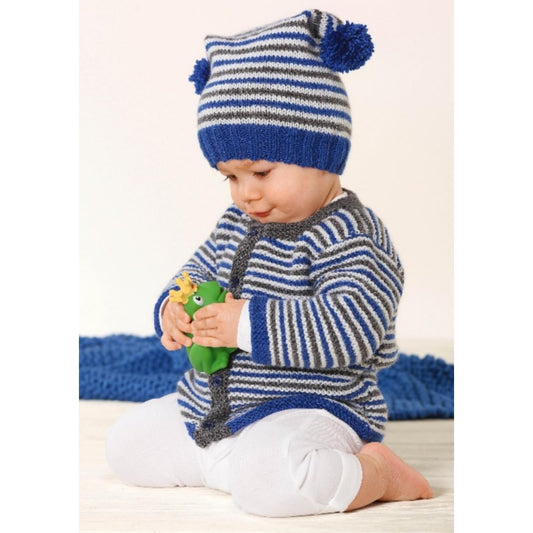 2 in 1 instructions, model 14218 baby jacket and hat – original instructions by © Schoeller Handstrickgarne GmbH