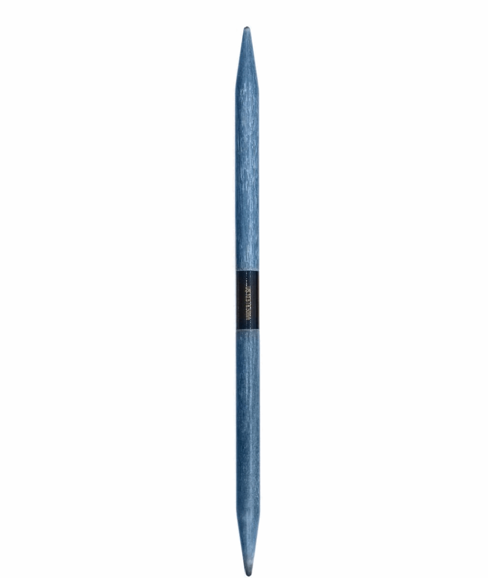 Lykke Strumpfstricknadel Indigo, 15cm, blau, Holz, 15004100, Größe 4,5