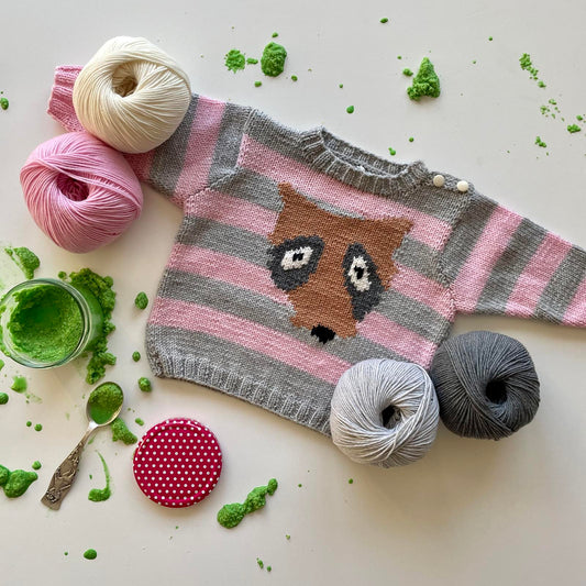 Modell 15208 Baby-Pulli Hund – Originalanleitung von © Austermann by Schoeller