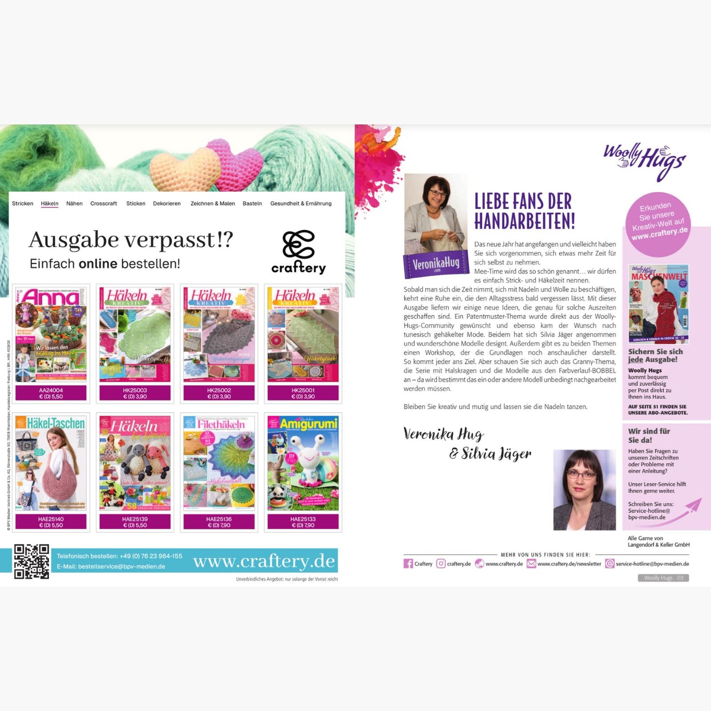 Woolly Hugs Maschenwelt 1/2026, Strickheft