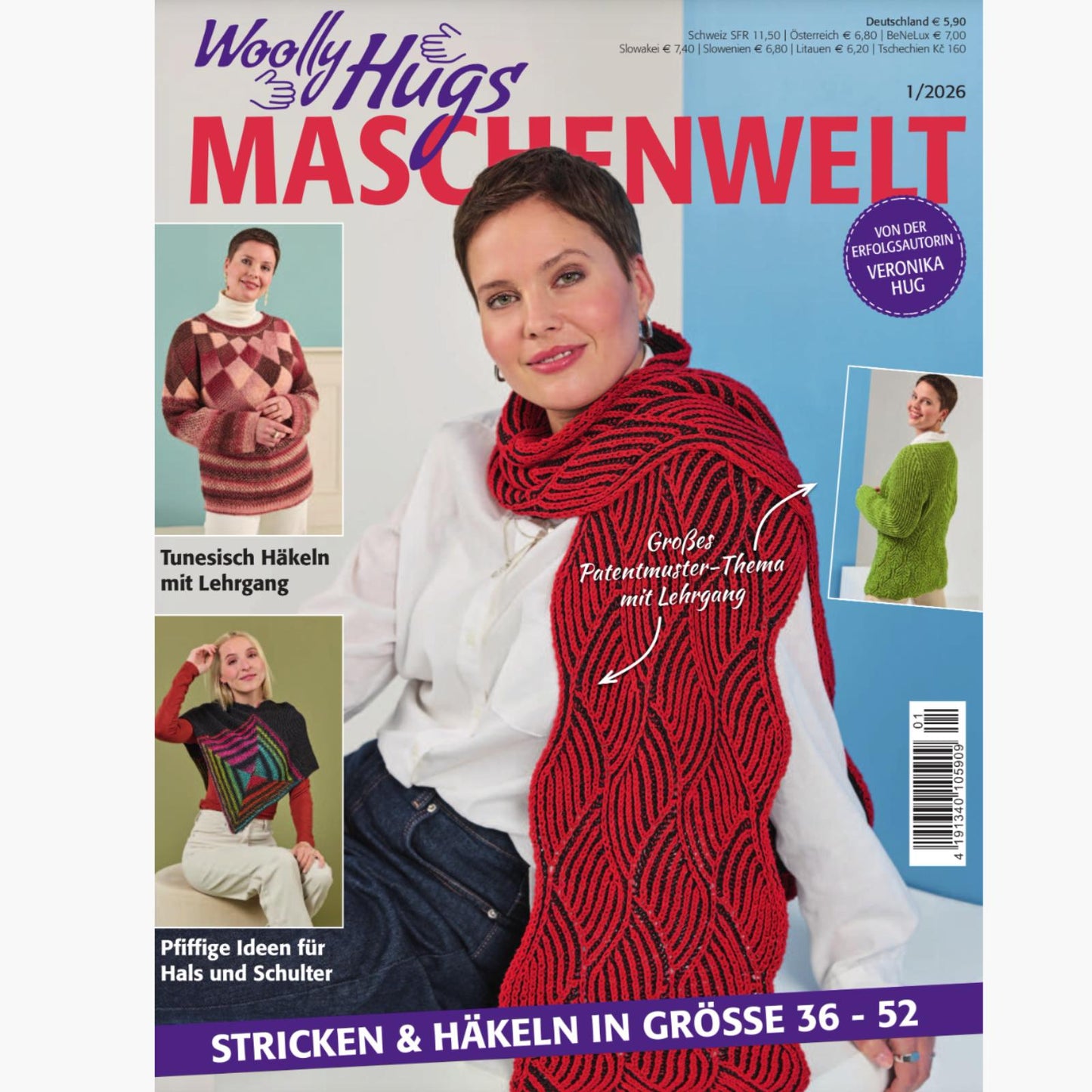 Woolly Hugs Maschenwelt 1/2026, Strickheft