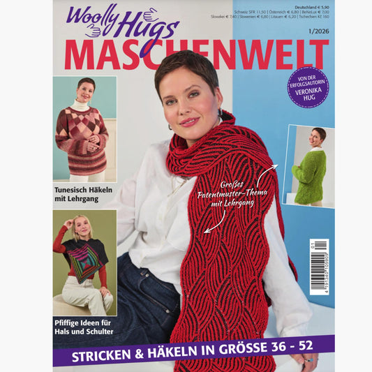 Woolly Hugs Maschenwelt 1/2026, Strickheft