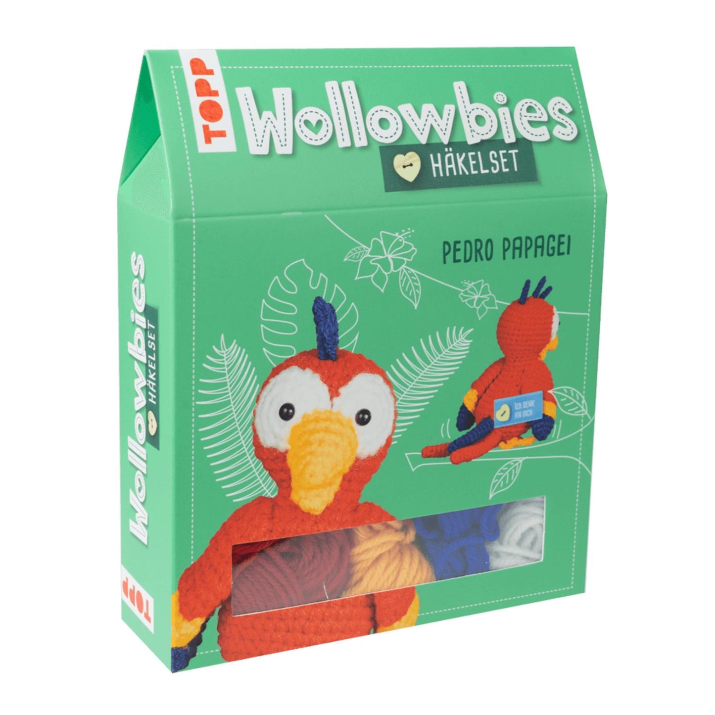 Häkelset Wollowbies – Papagei (DE)