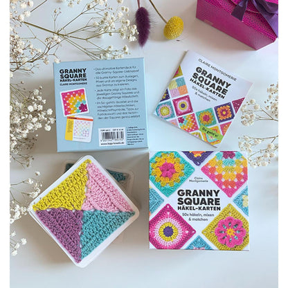 Granny Square Häkel-Karten, 50x häkeln (DE)