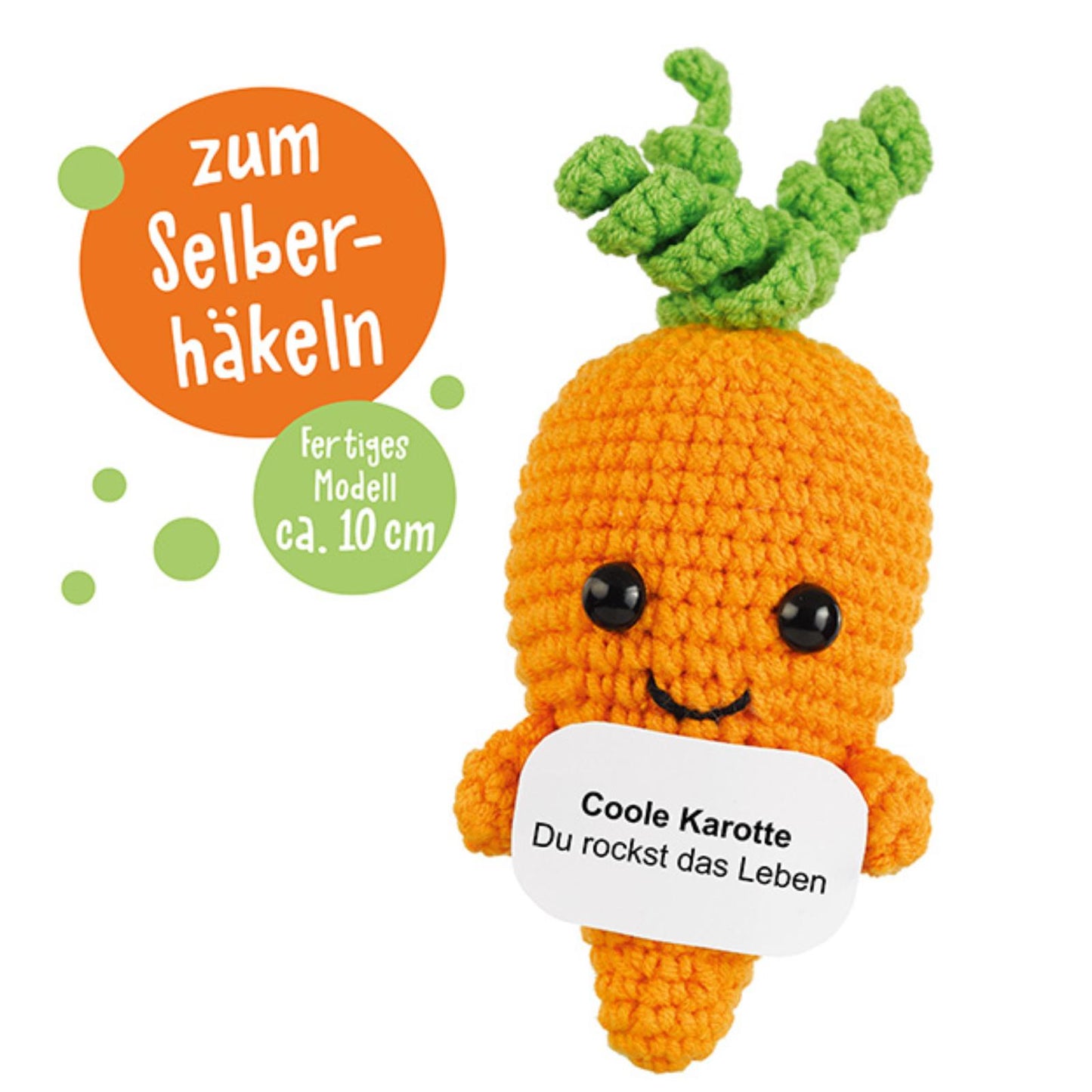 Emotional Support Veggies Häkelset Karotte