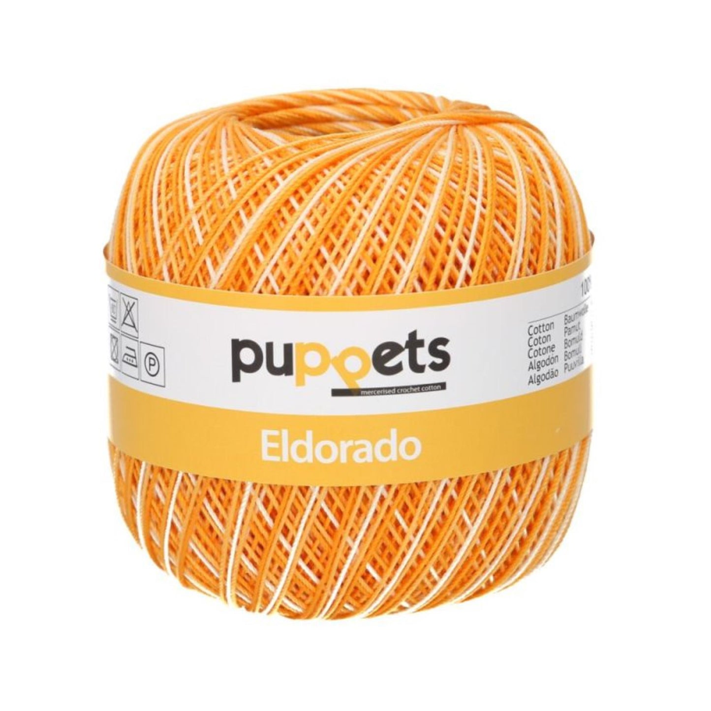 Puppets Eldorado Multicolor, Strength 10, Color 18 yellow white, 4578010