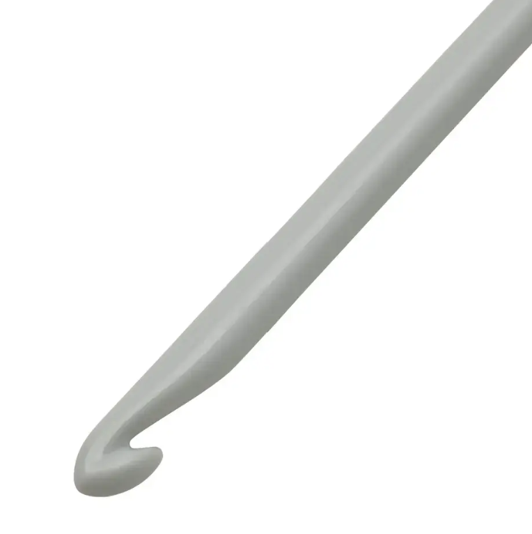 Woll-Häkelnadel ohne Griff, 14 cm, 8 mm, grau, 112185