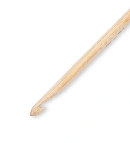 Wool crochet hook bamboo, 15 cm, 7 mm, natural, 111976