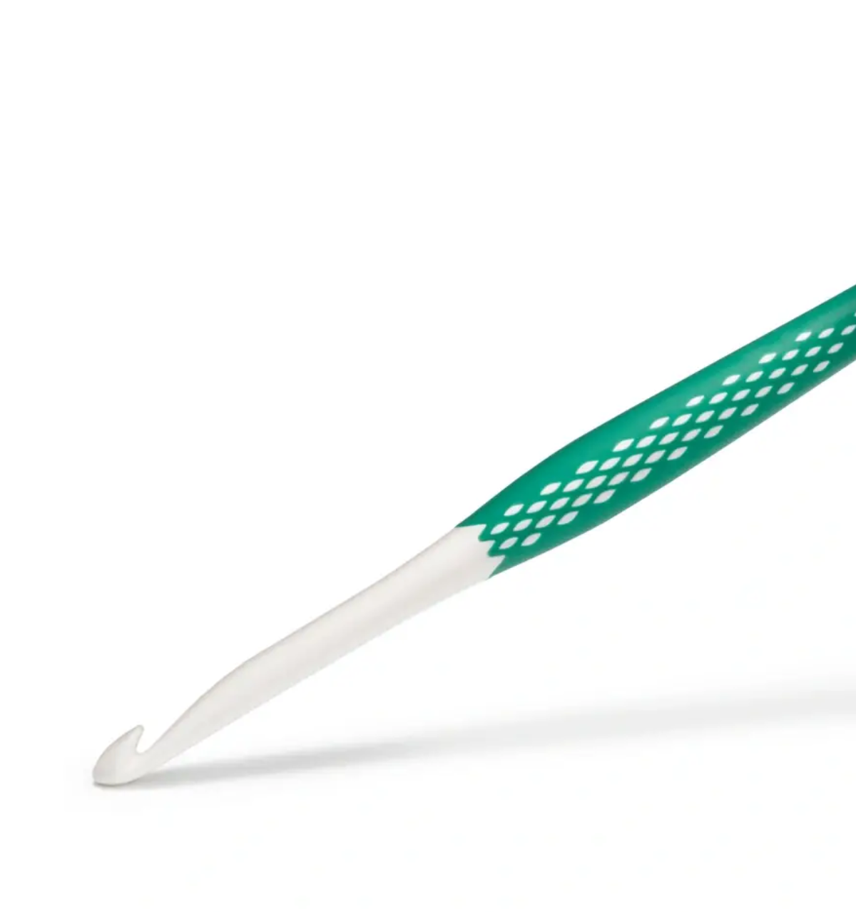 Wool crochet hook Ergonomics, 16 cm, 7.0 mm, leaf green, 112184