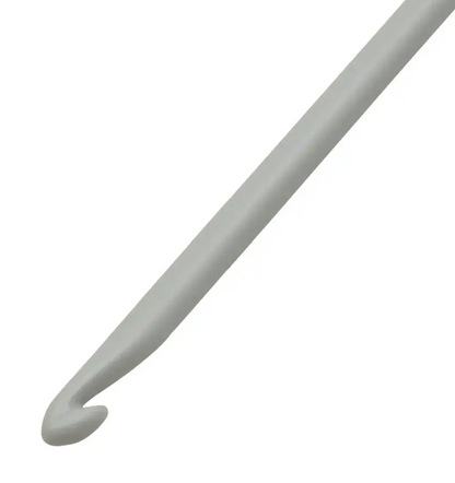 Wollhäkelnadel ohne Griff, 14 cm, 6,00 mm, grau, 112184