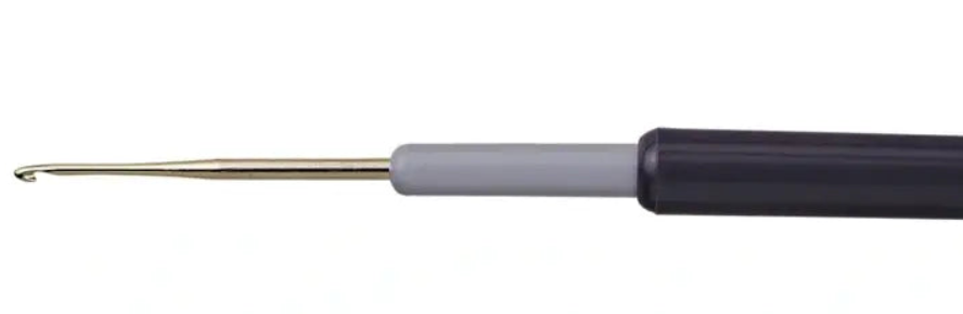 Crochet hook handle made of plastic, silver-coloured, 1.50 mm, 111753