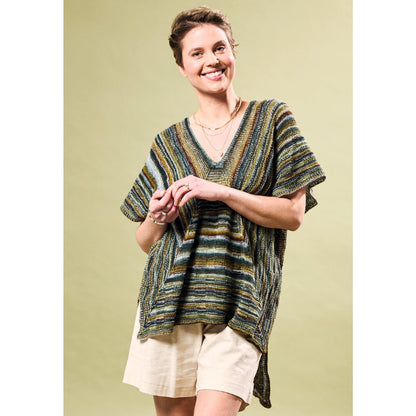Anleitung (de) von © Woolly Hugs  - Raglan-Poncho Charis - Maschenwelt 03/25