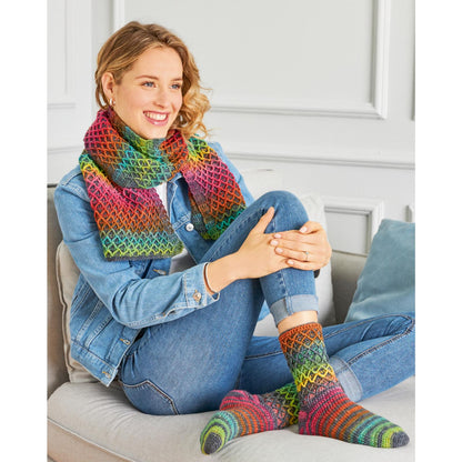 Anleitung (de) von © Woolly Hugs  - Socken & Schal gehäkelt - Maschenwelt 05/23