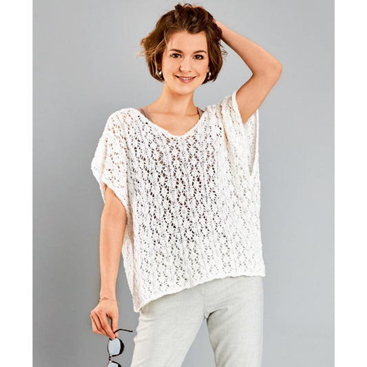 Anleitung (de) von © Woolly Hugs  - Pulli White Summer - Maschenwelt 04/21