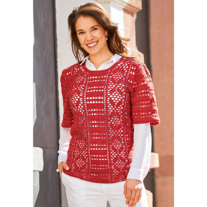 Anleitung (de) von © Woolly Hugs  - Kurzarmpullover Florenz - Maschenwelt 05/23