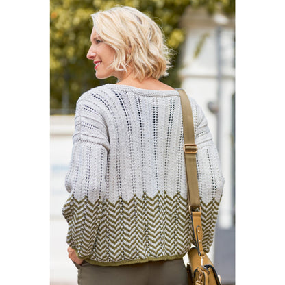 Anleitung (de) von © Woolly Hugs  - Pullover Great Olive - Maschenwelt 08/22