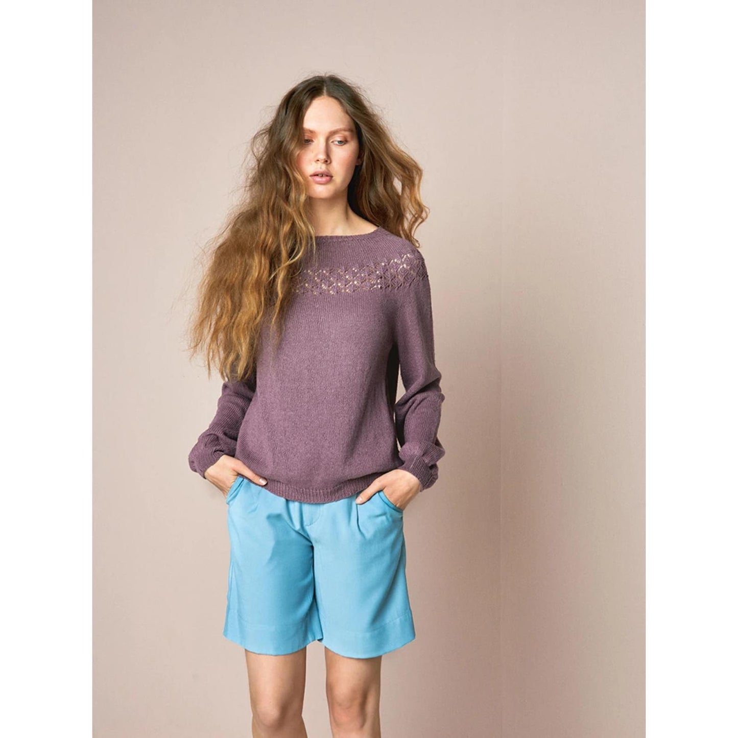 Anleitung (de, en) von © Sandnes - Peon Pullover 2104 Sommer Damen / Nr. 10