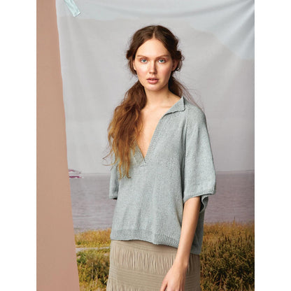 Anleitung (de, en) von © Sandnes - Kamille T-Shirt 2104 Sommer Damen / Nr. 5, Oversize-Bluse