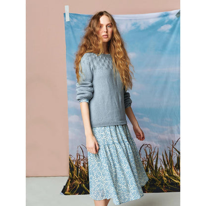 Anleitung (de, en) von © Sandnes - Schneeglöckchen Pullover 2104 Sommer Damen / Nr. 8