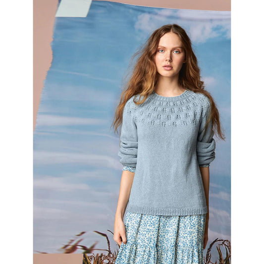 Anleitung (de, en) von © Sandnes - Schneeglöckchen Pullover 2104 Sommer Damen / Nr. 8