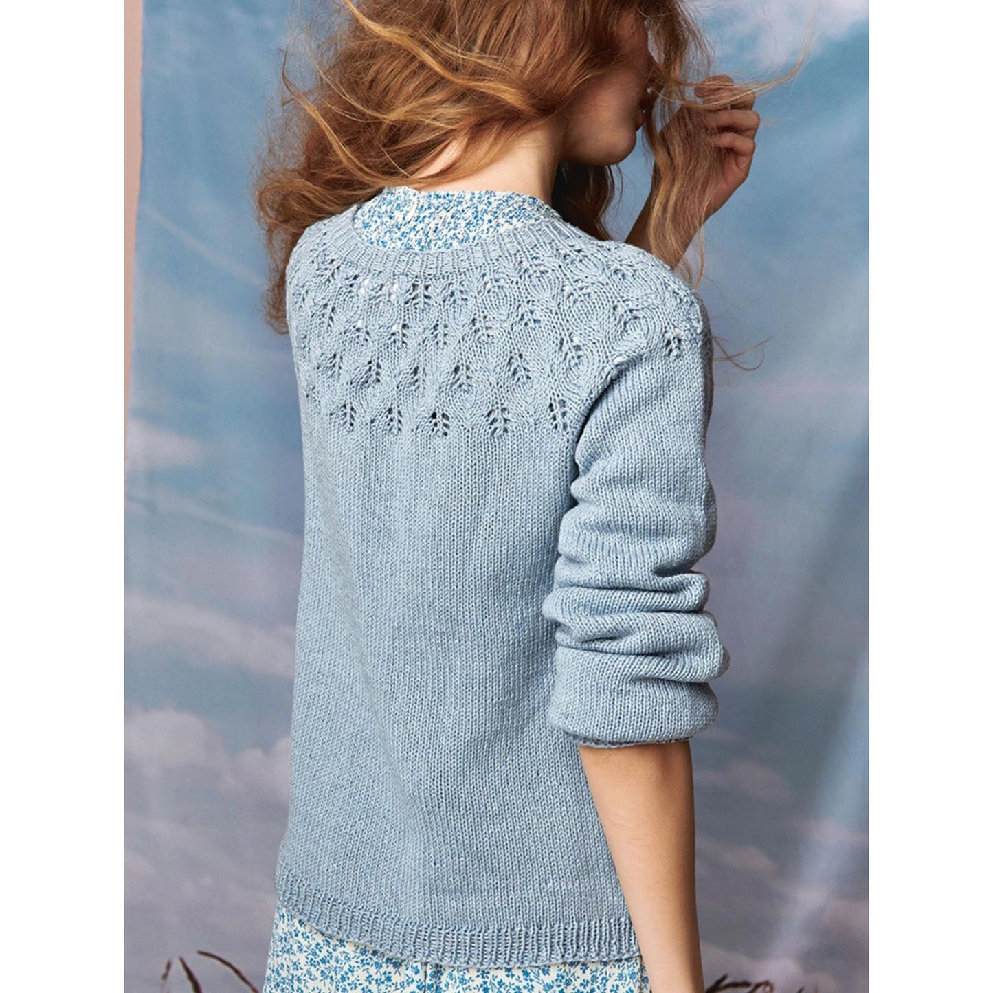 Anleitung (de, en) von © Sandnes - Schneeglöckchen Pullover 2104 Sommer Damen / Nr. 8