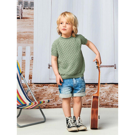 Anleitung (de, en) von © Sandnes - Lille Rille T-Shirt 2106 Summer Kinder / Nr. 5
